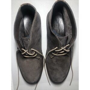 Men's Johnson And Murphy Suede Leather Oxfords  SZ 10 Brown